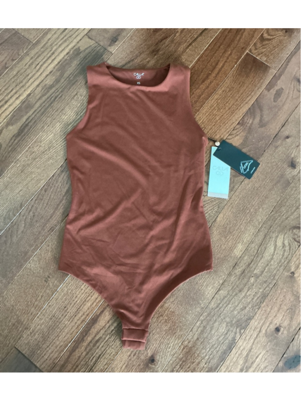 Women's CALIA Inspire Lite Tank Bodysuit XS Red Brown